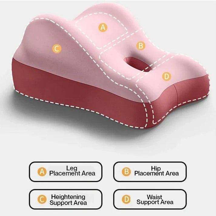 Inclined Wedge Support Pillow – Ergonomic Foam Cushion for Bed and Sofa Use