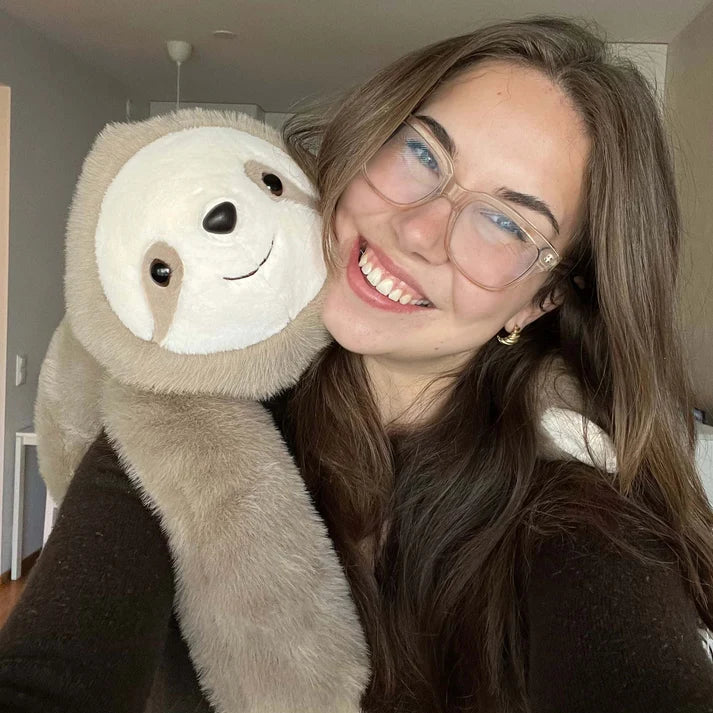 Sunnie the Sloth Weighted Plush Animal – Soft Stuffed Sloth Toy for Home and Everyday Use