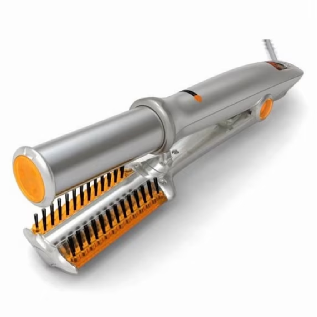 2-in-1 Automatic Rotating Hair Curler and Straightener – Ceramic Ionic Hair Styling Tool