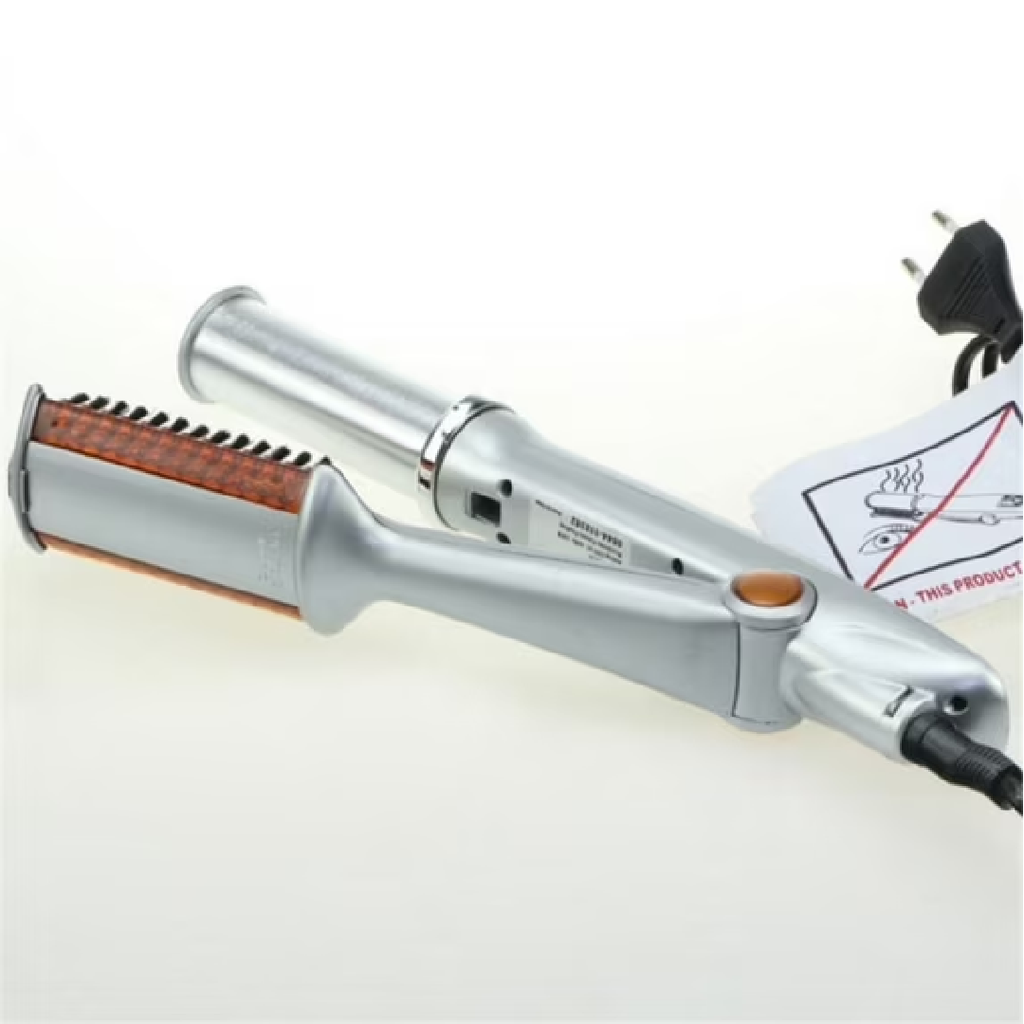 2-in-1 Automatic Rotating Hair Curler and Straightener – Ceramic Ionic Hair Styling Tool