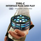 2-in-1 Magnetic Wireless Charger and Phone Cooler – 15W Charging, Digital Display and RGB Lights
