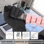 2 Pairs Arthritis Gloves for Pain, Hand Compression Gloves for Women Men, Carpal Tunnel, Joint Pain, Rheumatoid Arthritis Hand Support - Touchscreen Gloves for Typing, Work (Full Finger, Large)