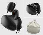 U-Shaped Travel Neck Pillow with Memory Foam and Detachable Ear Covers – Portable Comfort Pillow for Travel