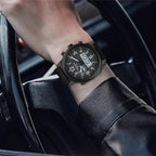 PINIDOUS Men’s Digital Analog Quartz Watch – Waterproof Wristwatch with Military-Inspired Design