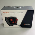 VIKTOR JURGEN Shiatsu Back Massager with Heat Function – Gray, Portable Massage Cushion
