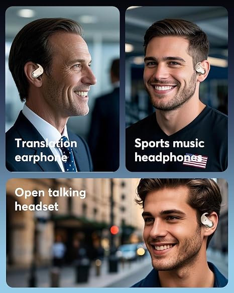 AI Translation Earbuds with Real-Time Translation and 60-Hour Battery Life
