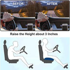 Portable Car Seat Booster Cushion – Comfortable Seat Riser for Vehicle Use