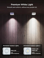 Govee Permanent Outdoor LED Lights 2 – 100 ft RGBIC Smart Lights with 100 Lighting Modes