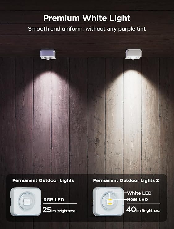 Govee Permanent Outdoor LED Lights 2 – 100 ft RGBIC Smart Lights with 100 Lighting Modes