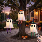 5FT Hanging Ghost Decoration – Halloween Outdoor Display with Swinging Design