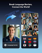 AI Translation Earbuds with Real-Time Translation and 60-Hour Battery Life