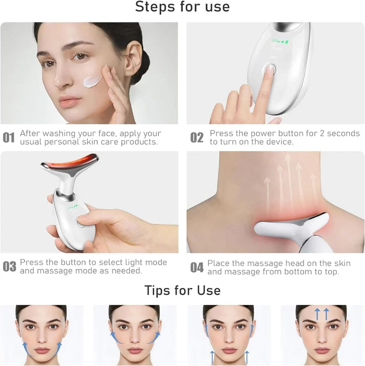 Electric Neck and Face Massager – Portable Personal Care and Massage Device