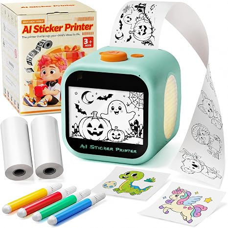 AI Sticker Maker for Kids – Voice-to-Sticker Printer with Touchscreen
