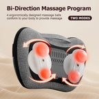 VIKTOR JURGEN Shiatsu Back Massager with Heat Function – Gray, Portable Massage Cushion