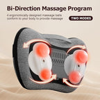 VIKTOR JURGEN Shiatsu Back Massager with Heat Function – Gray, Portable Massage Cushion