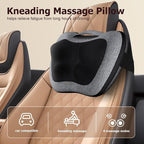 VIKTOR JURGEN Shiatsu Back Massager with Heat Function – Gray, Portable Massage Cushion