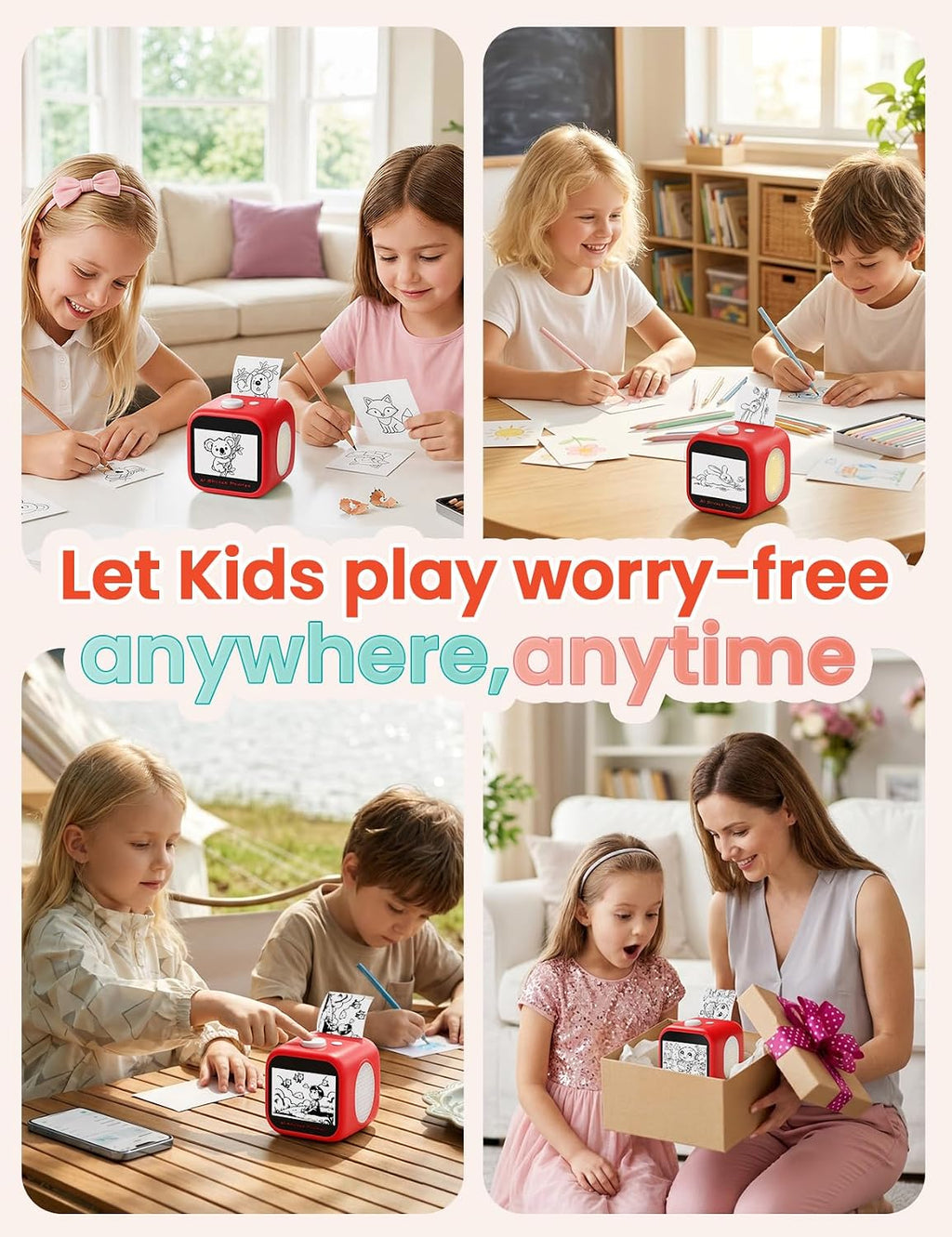 AI Sticker Maker for Kids – Voice-to-Sticker Printer with Touchscreen ...