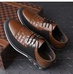 Gatsby Men's Leather Oxford Derby Shoes – Classic Formal Footwear