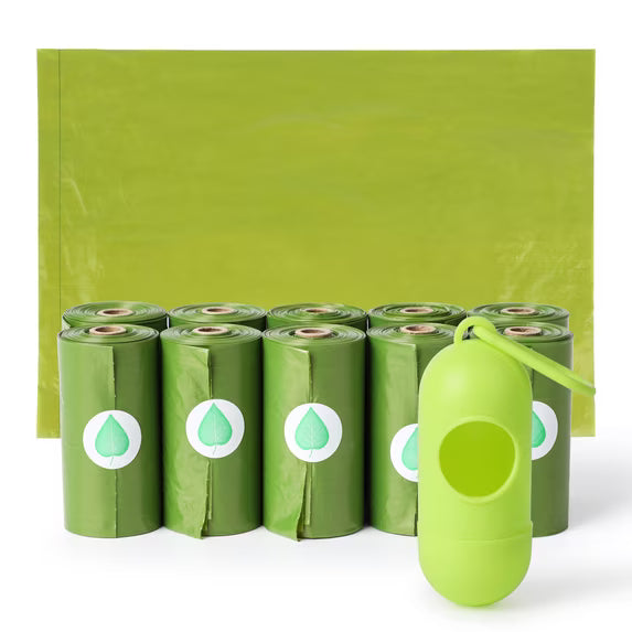 Pet Waste Bags 150 Count with Dispenser for Dogs and Cats