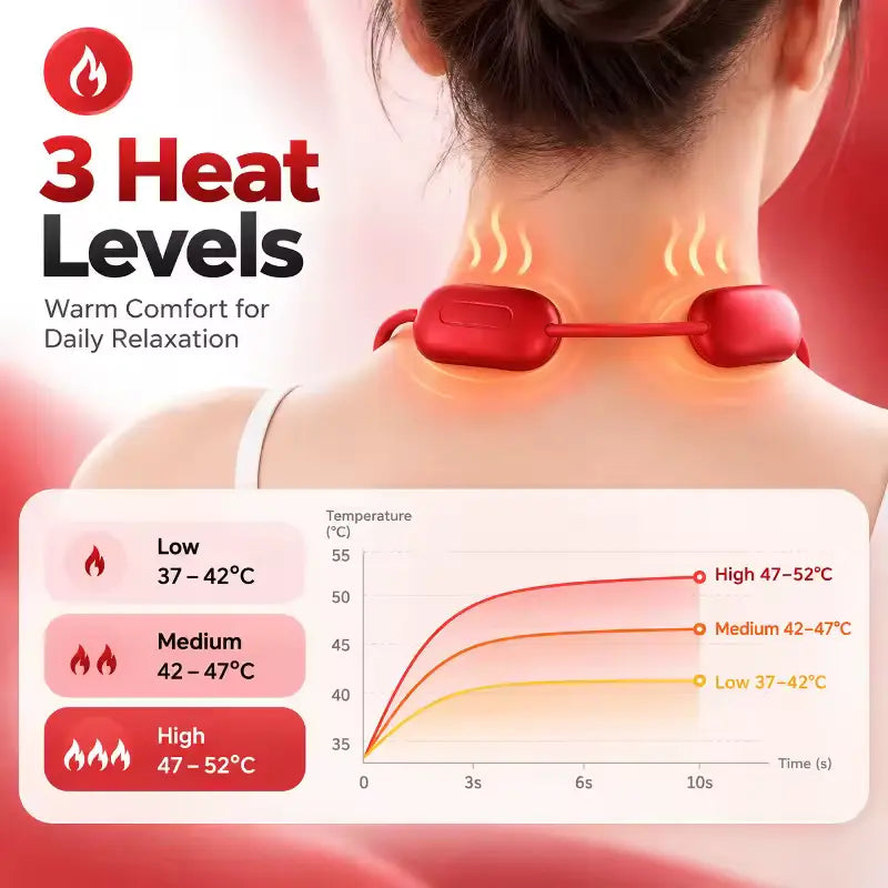 Cervical Smart Neck & Shoulder Massager with Hot Compress