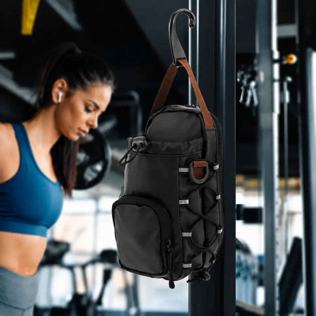 Magnetic Gym Sling Bag with Bottle Holder