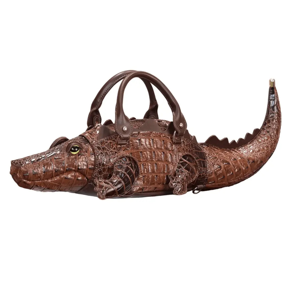 Alligator Bag – Crocodile Shaped Handmade PU Leather Handbag