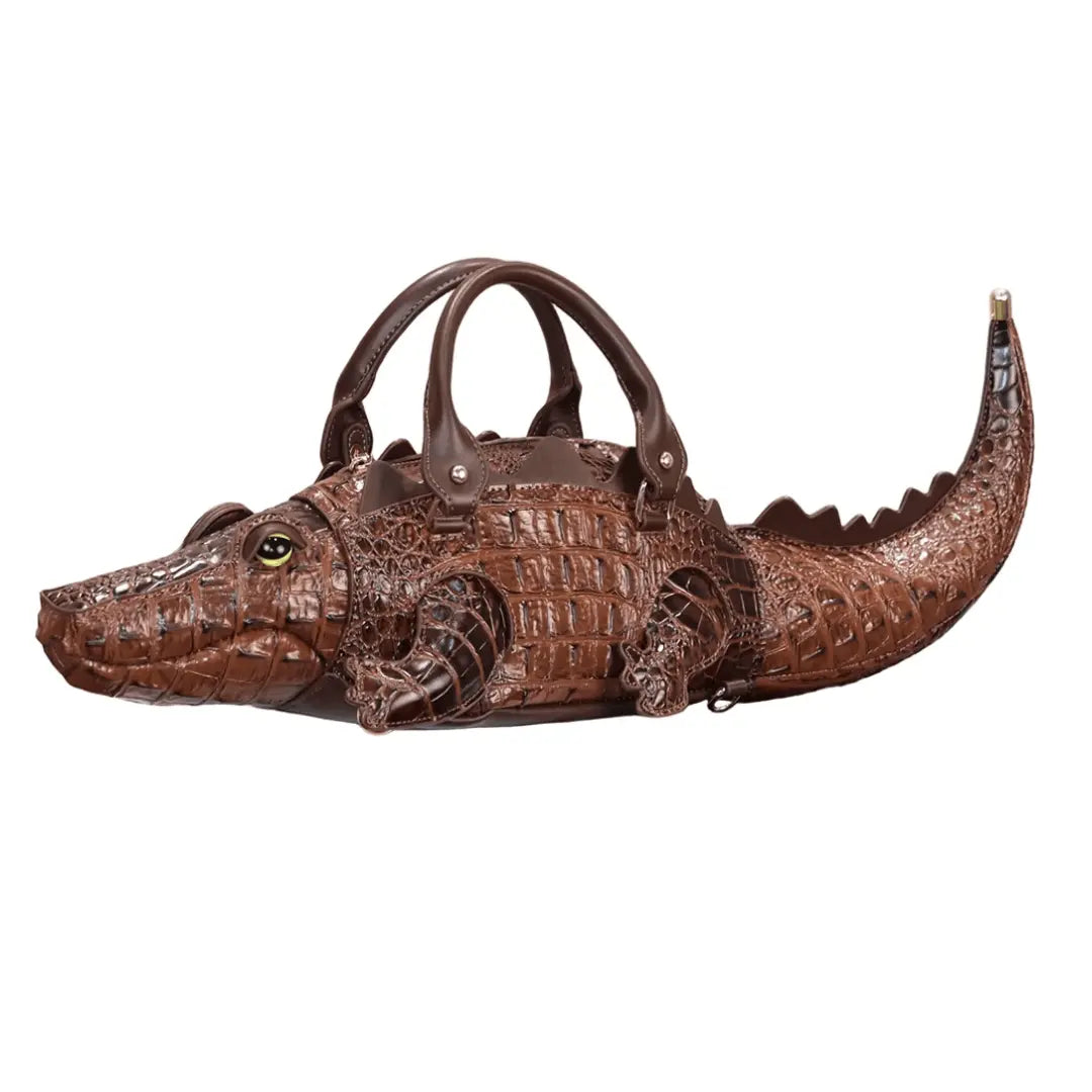 Alligator Bag – Crocodile Shaped Handmade PU Leather Handbag