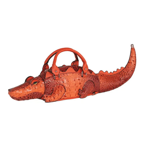Alligator Bag – Crocodile Shaped Handmade PU Leather Handbag