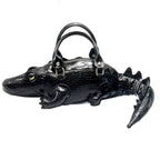 Crocodile Shaped Handmade PU Leather Handbag