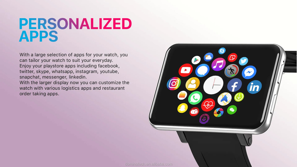 DM100 Smartwatch 2.86" Touchscreen with SIM, GPS, Camera & WiFi