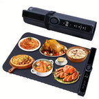 Portable Food Warming Mat with 3 Temperature Levels & 6-Hour Timer