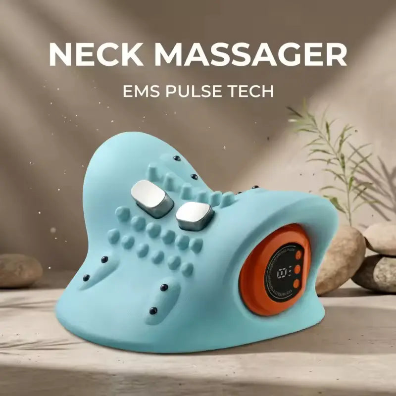 Upgraded Electric Neck and Shoulder Massager Pillow with Finger Pressure Massage Function for Home Use