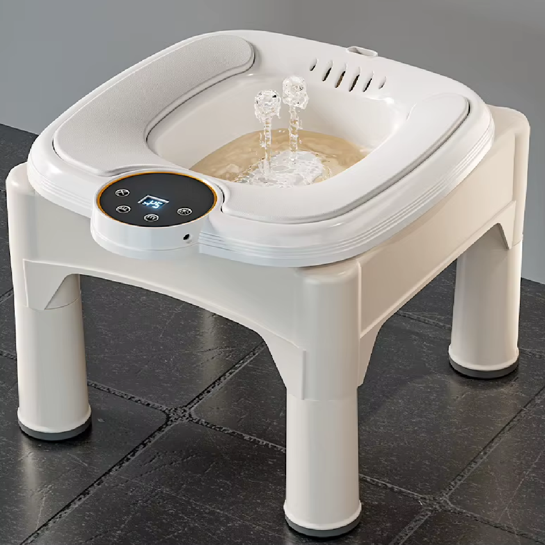 Electric Sitz Bath Basin with Stool – Temperature-Controlled Personal Bathing Seat
