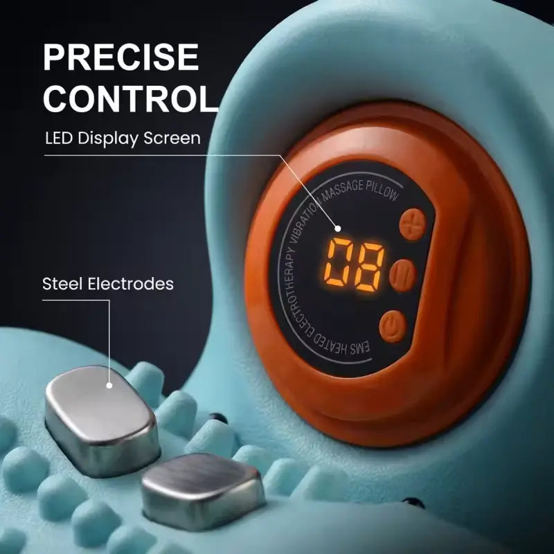 Upgraded Electric Neck and Shoulder Massager Pillow with Finger Pressure Massage Function for Home Use