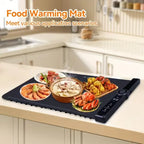 Portable Food Warming Mat with 3 Temperature Levels & 6-Hour Timer