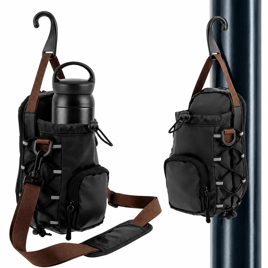 Magnetic Gym Sling Bag with Bottle Holder