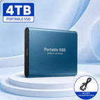 Portable External SSD with USB 3.0 Type-C Connectivity, High-Speed Data Storage Drive for Laptop, PC, and Mac