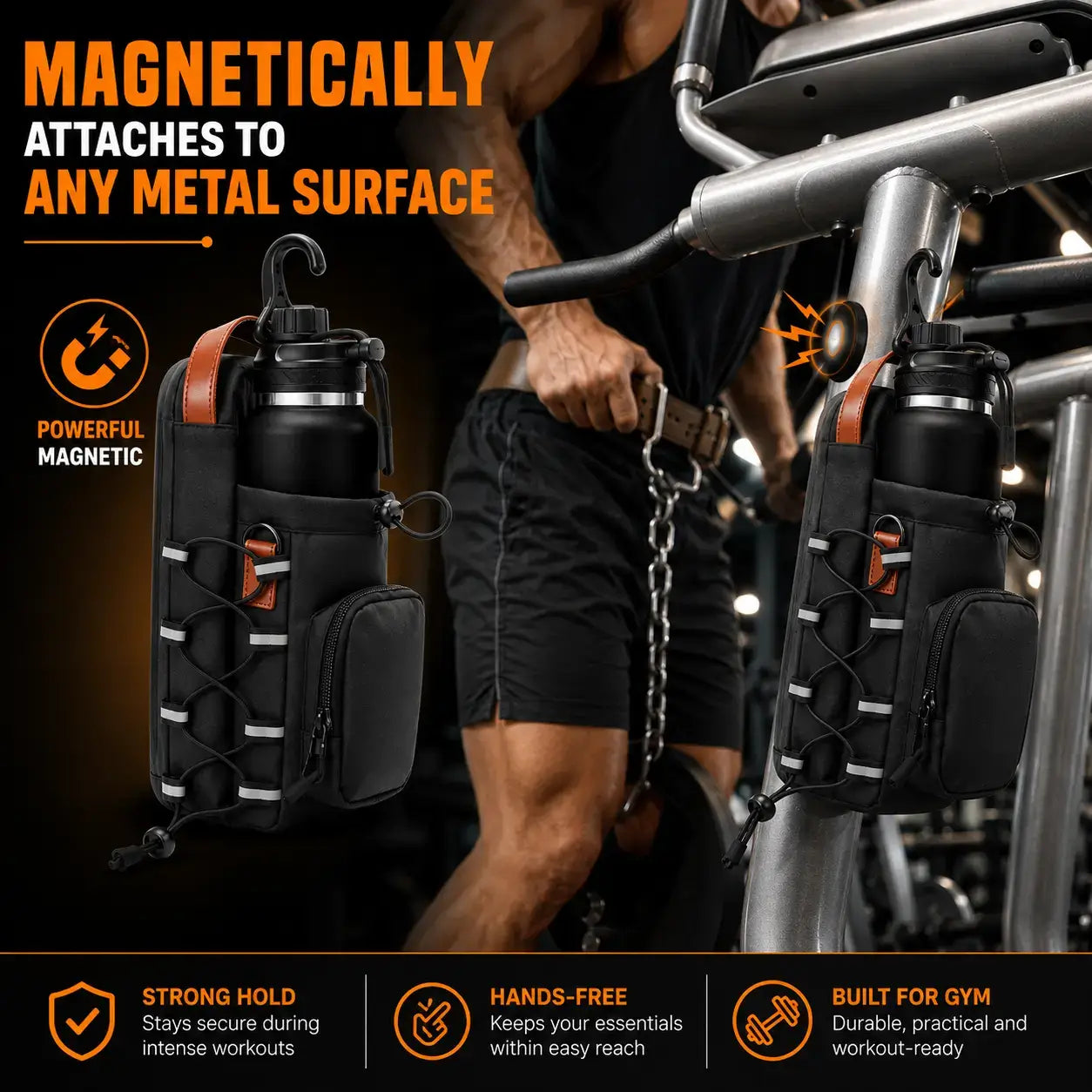 Magnetic Gym Bag for Smart Workout