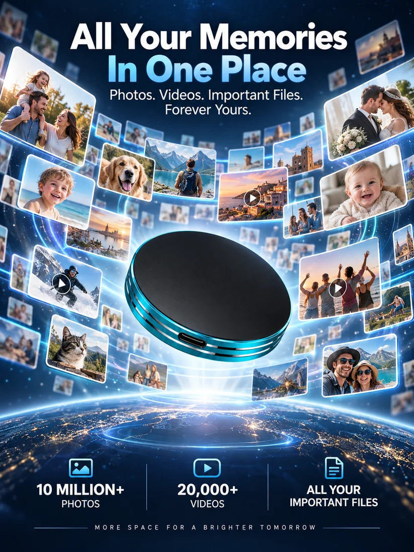 Magnetic Portable External SSD – Compact Solid State Drive with USB-C Connectivity