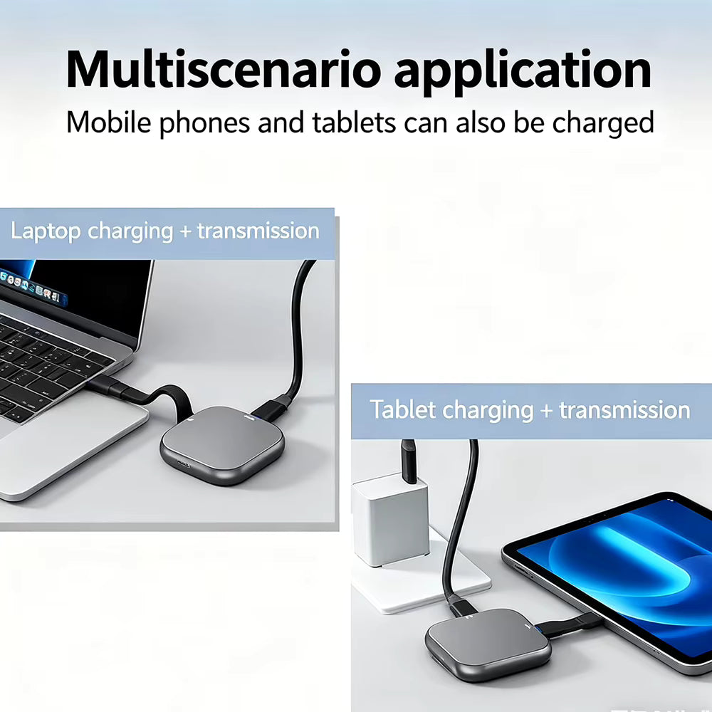Magnetic Type-C M.2 SSD Enclosure for Phones and Tablets – 100W PD Fast Charging