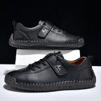 Men's Lightweight Casual Leather Shoes – Breathable Slip-On Walking and Driving Shoes