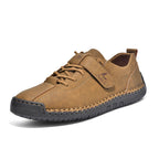 Men's Lightweight Casual Leather Shoes – Breathable Slip-On Walking and Driving Shoes
