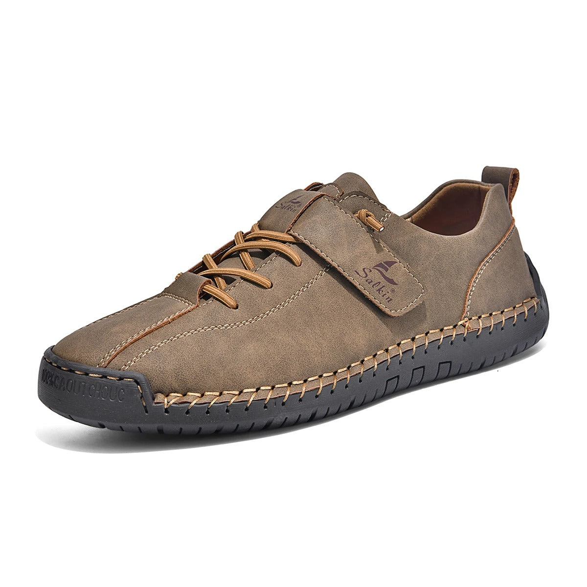 Men's Lightweight Casual Leather Shoes – Breathable Slip-On Walking and Driving Shoes
