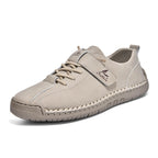 Men's Lightweight Casual Leather Shoes – Breathable Slip-On Walking and Driving Shoes
