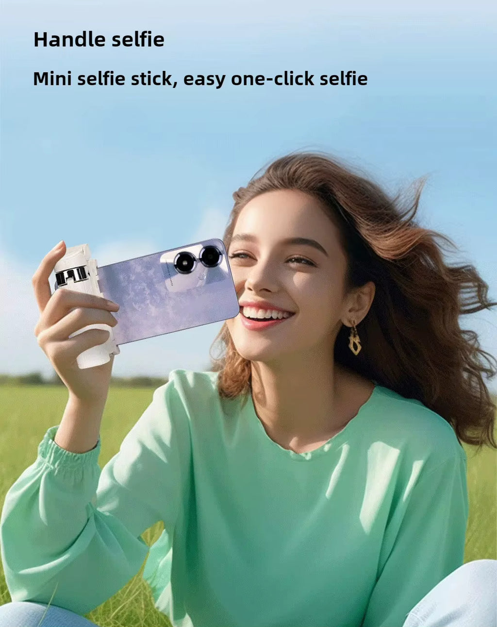 Mini Selfie Stick with Bluetooth Remote – Portable Phone Holder for Photos, Videos and Live Streaming