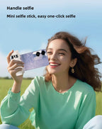 Mini Selfie Stick with Bluetooth Remote – Portable Phone Holder for Photos, Videos and Live Streaming