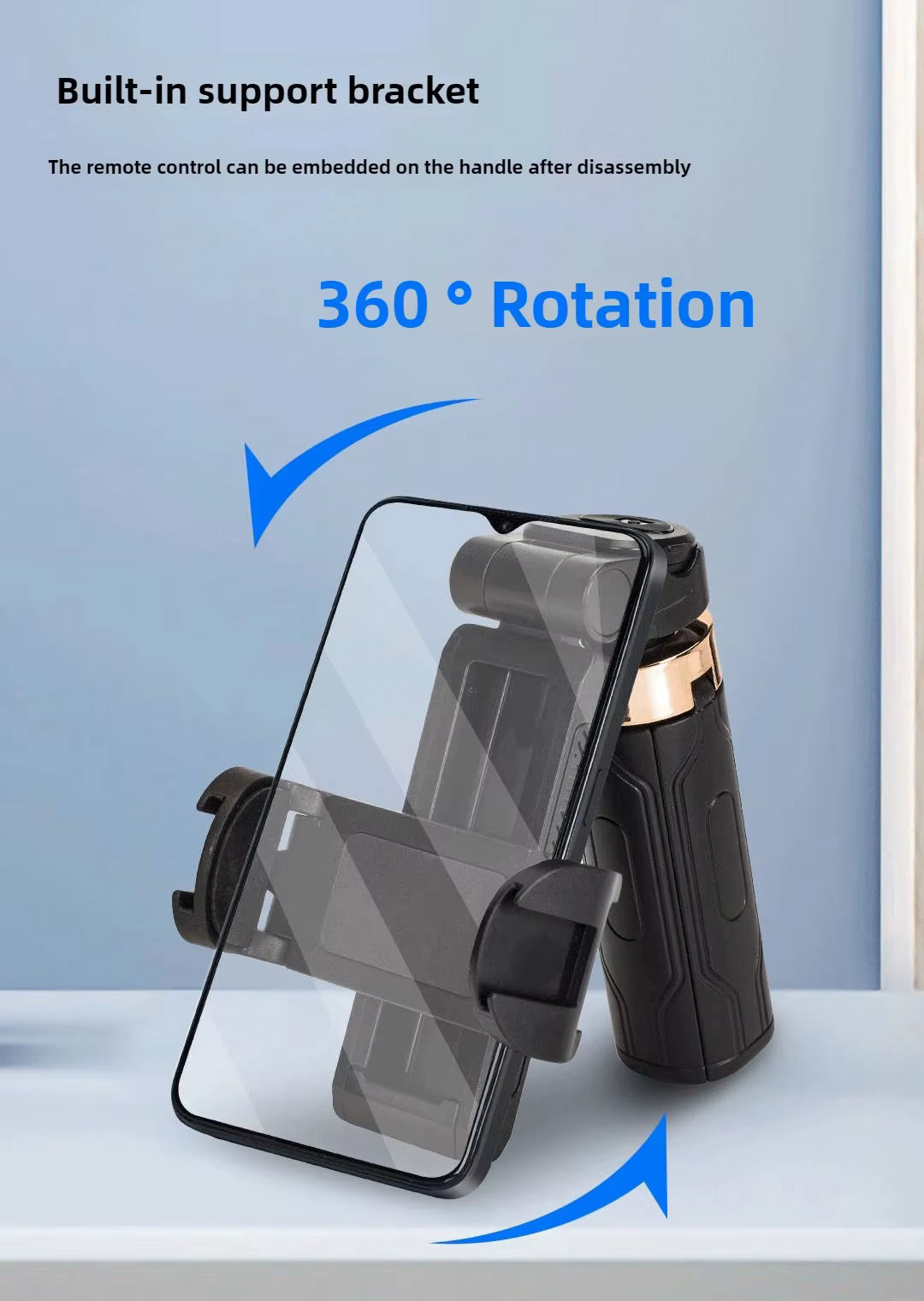 Mini Selfie Stick with Bluetooth Remote – Portable Phone Holder for Photos, Videos and Live Streaming