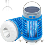 Mozz Guard Solar Mosquito Zapper – Waterproof Outdoor Insect Trap, Blue, 1 Piece
