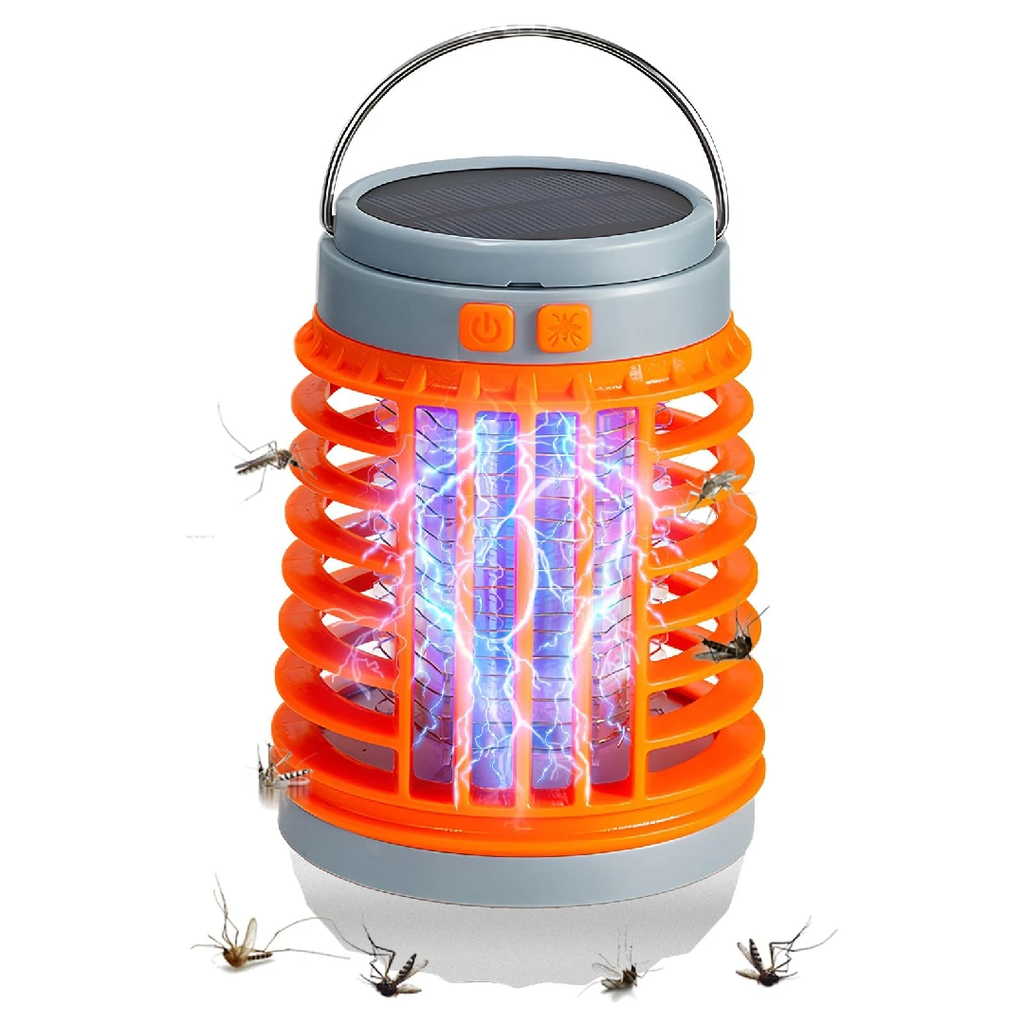 Mozz Guard Solar Mosquito Zapper – Waterproof Outdoor Insect Trap, Blue, 1 Piece