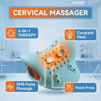 Upgraded Electric Neck and Shoulder Massager Pillow with Finger Pressure Massage Function for Home Use